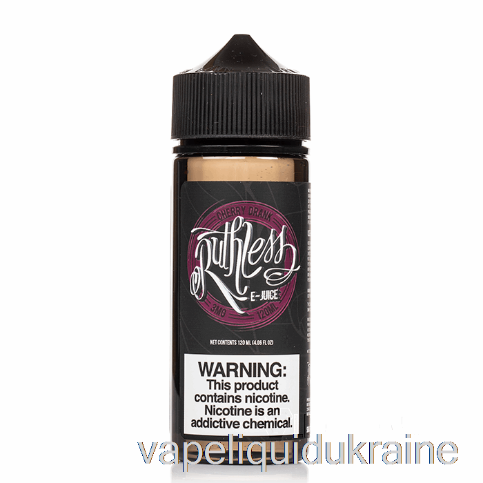 Vape Liquid Ukraine Cherry Drank - Ruthless - 120mL 3mg